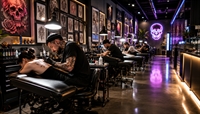 semi absentee tattoo shop - 1