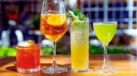 modern full-service restaurant bar - 1