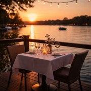 bar restaurant with water - 1
