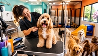 well-established dog grooming boarding - 1