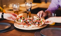 busy pizzeria with liquor - 1