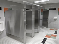established commercial restroom partitions - 1