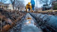 underground utility with fire - 1