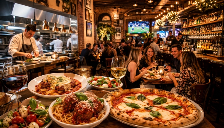 Semi Absentee Italian Restaurant With Sold Out Bar