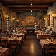 high-volume italian restaurant bar - 1