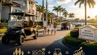 established management-led golf cart - 1