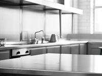 established commercial kitchen with - 1
