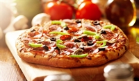 established neighborhood pizzeria with - 1