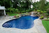 established pool spa remodel - 1