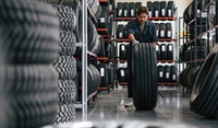 established automotive repair tire - 1