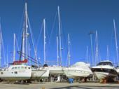 expansive boatyard storage w