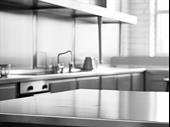 established commercial kitchen with