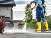 established pressure washing home