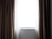 high end drapery window