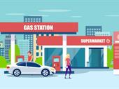 gas station with property