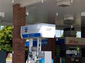 large chevron station with