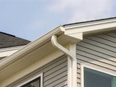 cash flowing aluminum gutter