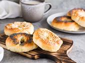 two unique established bagel