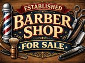 established barber shop with