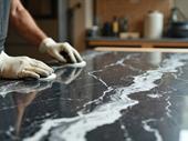 sizable countertop cabinet operation