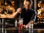 built out restaurant bar