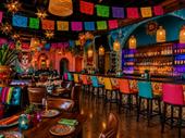 high-energy mexican restaurant with