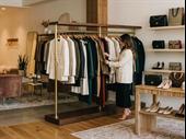 upscale resale boutique with