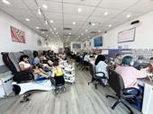well-appointed high-income nail salon
