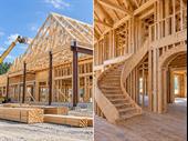 established residential commercial wood
