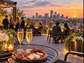 upscale bar rooftop venue