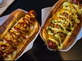 established chicago-style hot dog