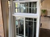 established window glass installation