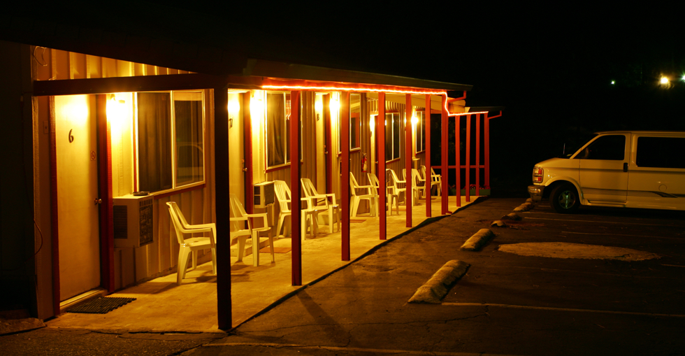 Motel at night