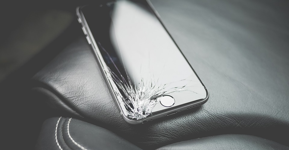Phone cracked screen